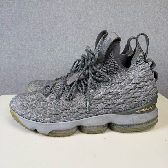 Nike LeBron 15 EP 'City Edition' 897649-005 Men's Size 13 Gray Basketball Shoes - Picture 3 of 9